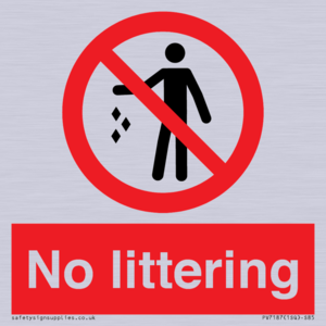 No littering